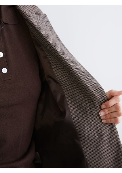 Yeni Sezon Ekose Kadın Blazer Ceket fırsatları