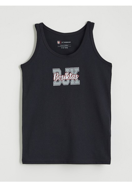 Yeni Sezon Bisiklet Yaka Beşiktaş Baskılı Erkek Çocuk Atlet 2'li indirimleri