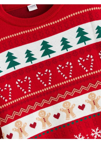 Yeni Sezon Bisiklet Yaka Yılbaşı Temalı Kız Çocuk Triko Kazak fiyatları