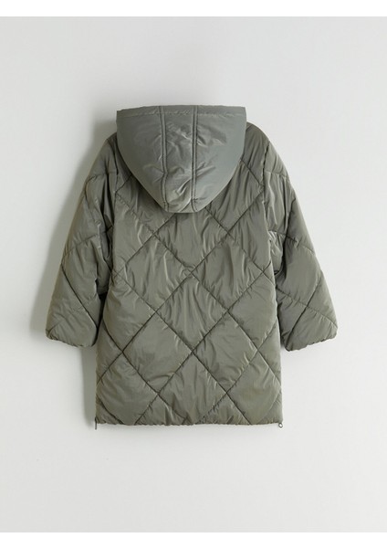 Yeni Sezon Kapitone Desenli Kız Çocuk Şişme Mont modelleri