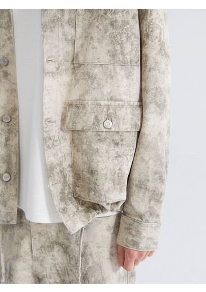 Yeni Sezon Rahat Kalıp Uzun Kollu Gabardin Erkek Gömlek Ceket modelleri