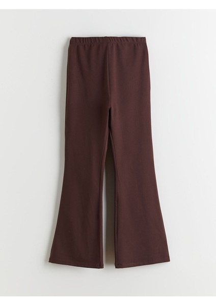 Yeni Sezon Beli Lastikli Ispanyol Paça Kız Çocuk Tayt modelleri