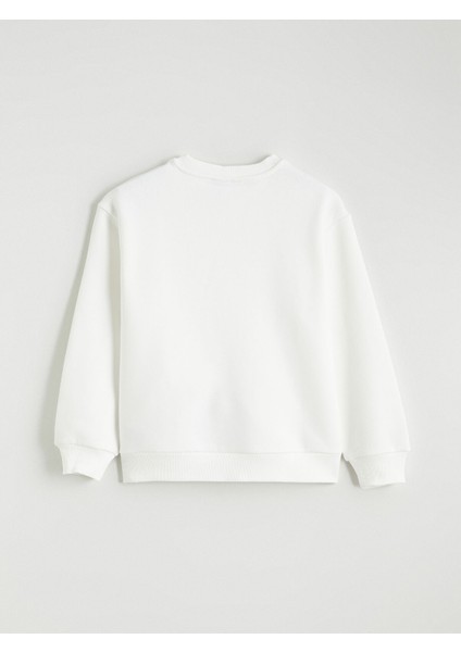 Yeni Sezon Wednesday Baskılı Kız Çocuk Kalın Sweatshirt modelleri