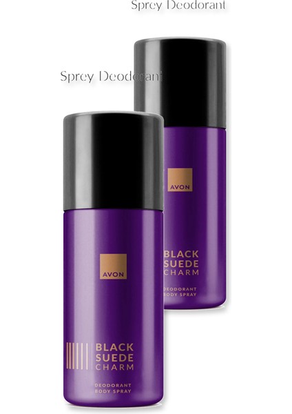 Black Suede Charm Sprey Deodorant - 150ML Ikili Set