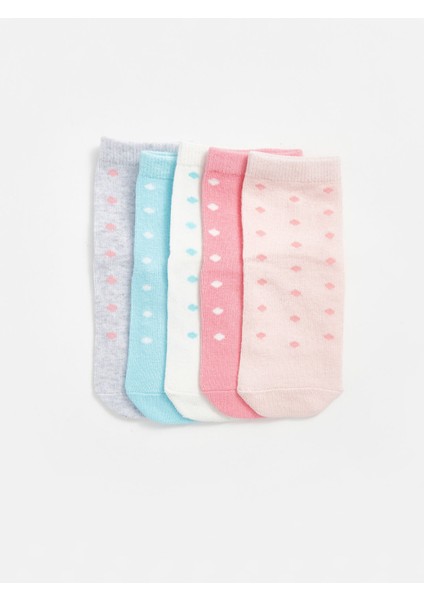 Yeni Sezon Baskılı Kız Bebek Soket Çorap 5'li modelleri