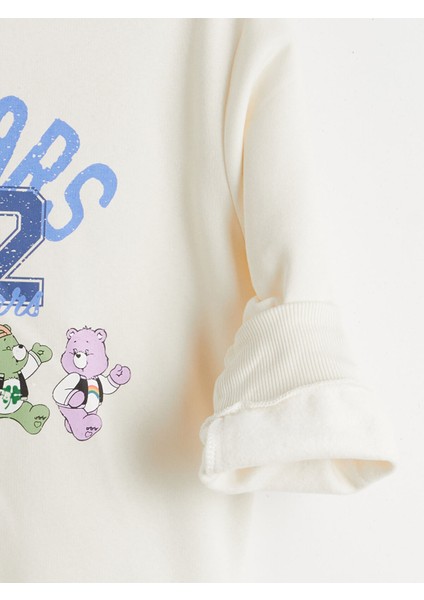 Yeni Sezon Kapüşonlu Care Bears Baskılı Kız Çocuk Sweatshirt modelleri