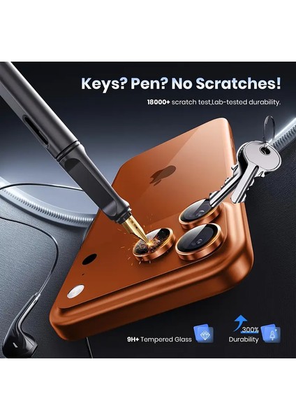 Iphone 17 Pro Max Turuncu Safir Kamera Koruyucu Lens Antisitatik Tam Koruma Darbelere Karsı Koruma indirimleri