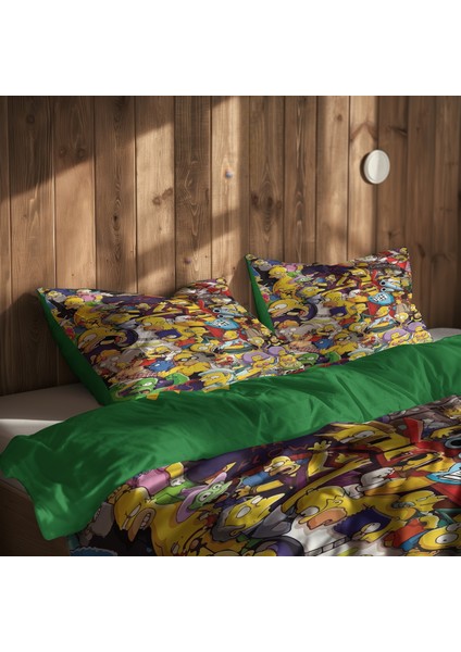Bart Simpson & Simpsons Çift Taraflı Nevresim Takımı - 200 Cm X 220 Cm indirimleri