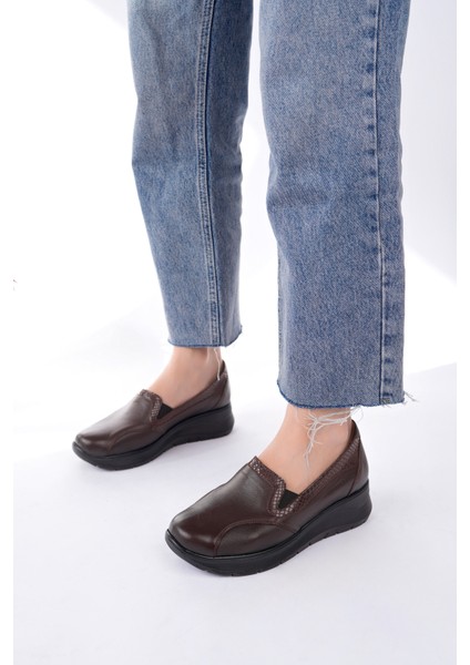 Kadın Hakiki Deri Kahve Kemik Çıkıntısına Özel Ortopedik Ayakkabı modelleri