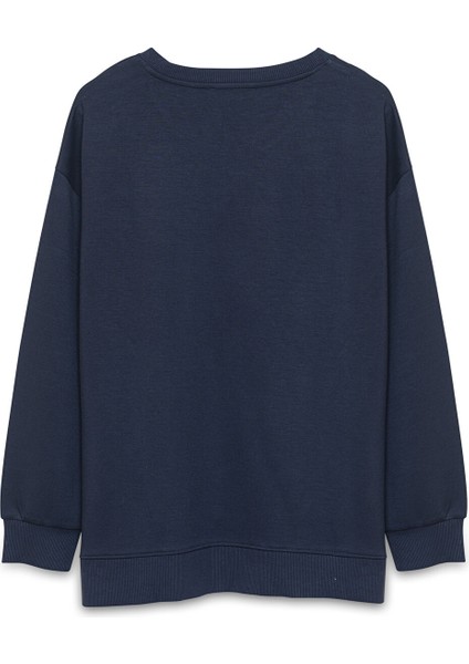 Yeni Sezon Bisiklet Yaka Oversize Kadın Sweatshirt fiyatları