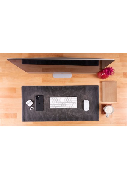 Deri Masa Matı 80*37CM VS4EF Gri fiyatları