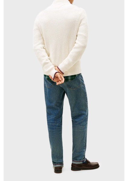 Pamuklu Regular Fit Dik Yaka Fermuarlı Kazak Erkek Kazak MW0MW41517 Z00 modelleri