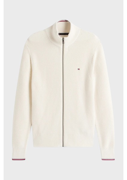 Pamuklu Regular Fit Dik Yaka Fermuarlı Kazak Erkek Kazak MW0MW41517 Z00 fırsatları