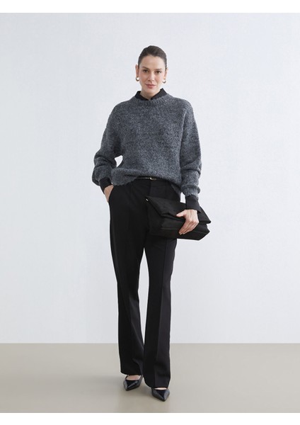 Yeni Sezon Bisiklet Yaka Kadın Triko Kazak fiyatları