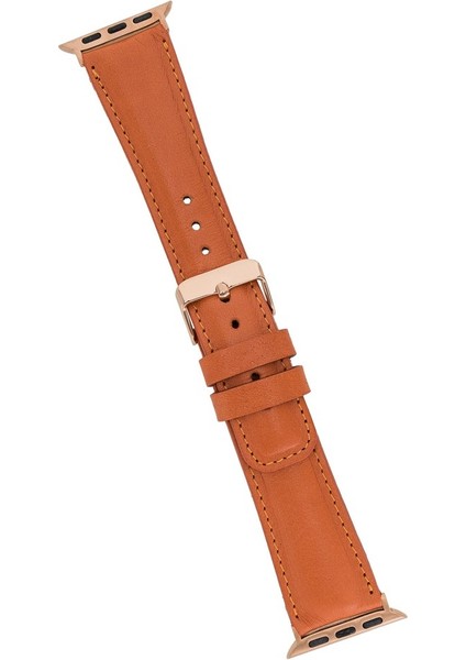 Apple Watch Uyumlu Deri Kordon 42-44-45MM F5 Taba indirimleri