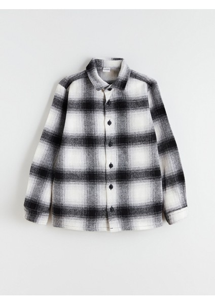 Yeni Sezon Uzun Kollu Ekose Erkek Çocuk Gömlek