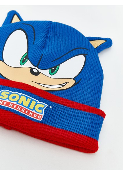 Yeni Sezon Sonic Baskılı Erkek Çocuk Atkı Bere ve Eldiven fırsatları