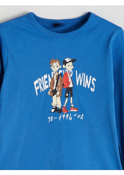 Yeni Sezon Bisiklet Yaka Erkek Çocuk Pijama Takımı modelleri