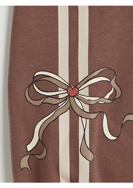 Yeni Sezon Beli Lastikli Baskılı Kız Çocuk Eşofman Altı modelleri