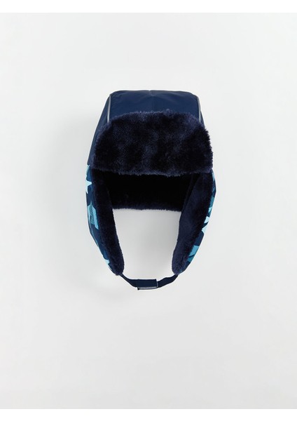 Yeni Sezon Desenli Erkek Çocuk Kar Şapkası