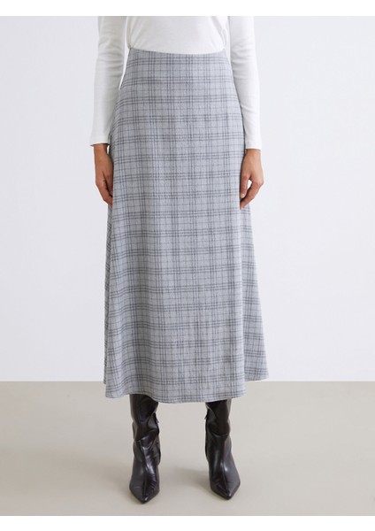 Yeni Sezon Beli Lastikli Ekose A Kesim Etek fiyatları