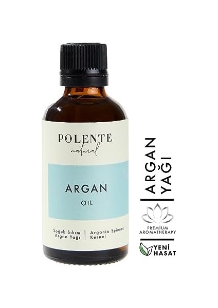 Polente Natural - Argan Yağı - Soğuk Sıkım (50 Ml)