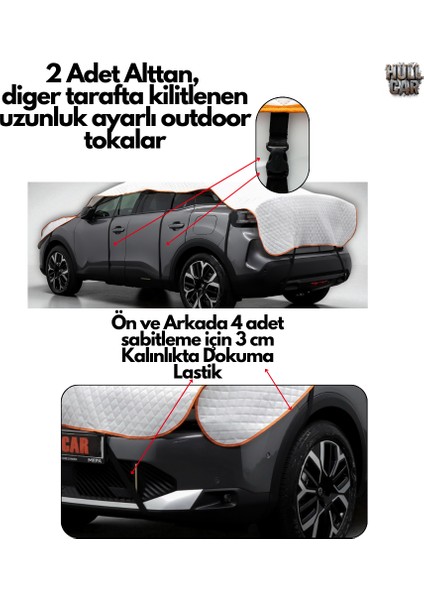 , Güneş, Yağmur, Kar, Dolu Koruyucu Branda, Yırtılmaz Araç Brandası