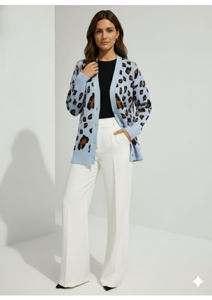 Mavi Leopar triko kadın Hırka fiyatları