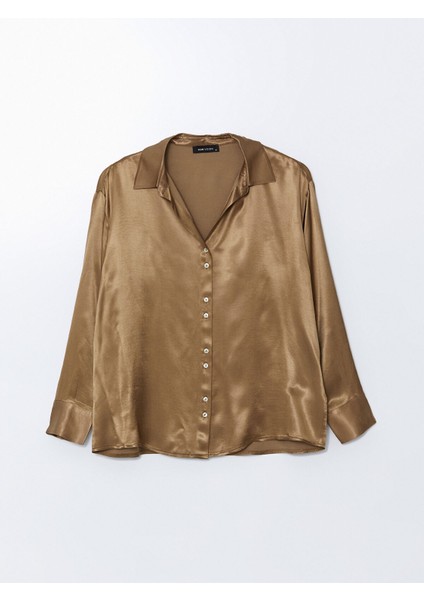 Yeni Sezon Oversize Saten Kadın Gömlek indirimleri