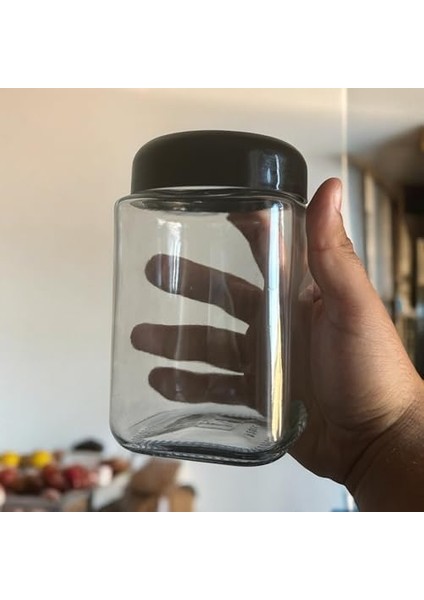 720 cc Cam Kavanoz – Siyah Kapaklı, Şık ve Sızdırmaz Tasarım, Konserve, Turşu ve Gıda Saklama Için Mükemmel modelleri