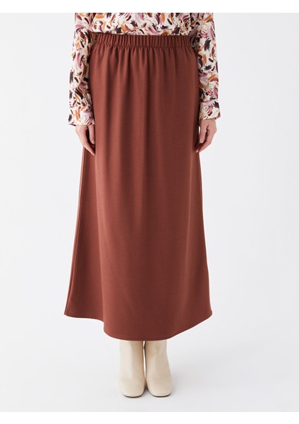 Yeni Sezon Kadın Beli Lastikli Düz Etek modelleri