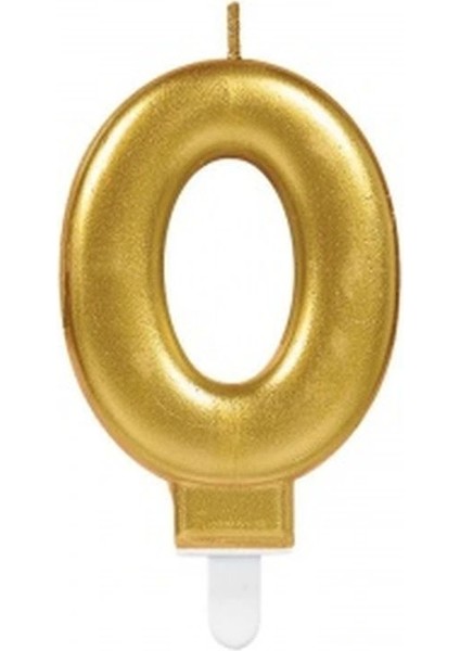 0 Rakam Mum Gold Renk
