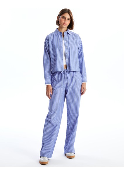 Yeni Sezon Çizgili Poplin Kadın Gömlek fiyatları