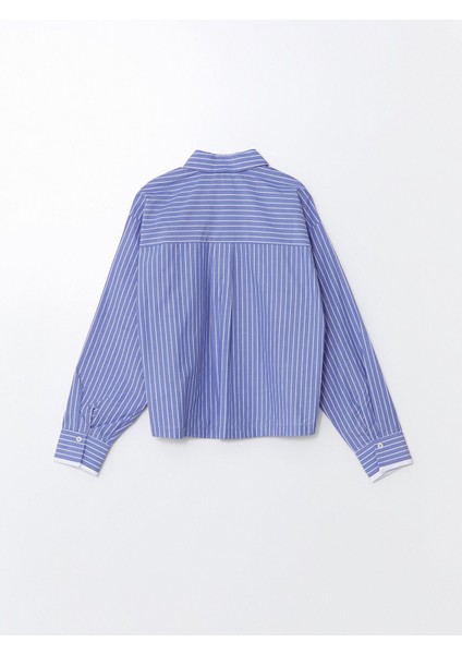 Yeni Sezon Çizgili Poplin Kadın Gömlek indirimleri