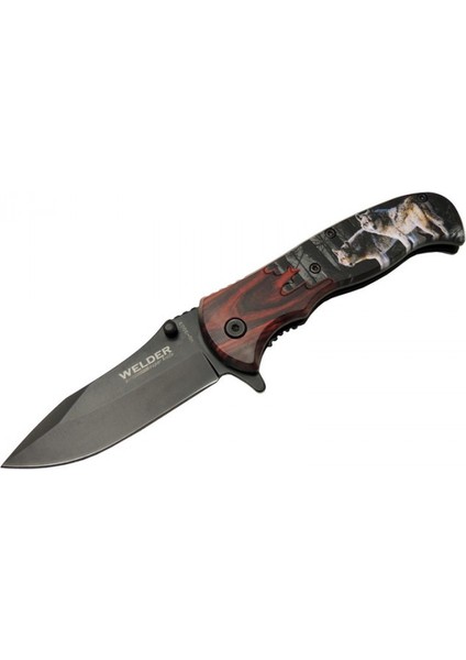 Kurtlu Çakı 20 cm Yarı Otomatik