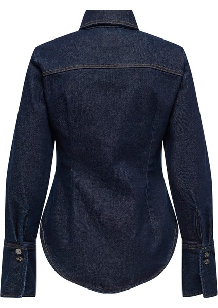 Bayan Uzun Kollu Kot Gömlek 15359156 fiyatları