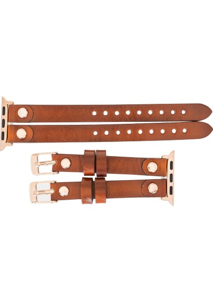Apple Watch Uyumlu Deri Kordon Ely Double Tour RST2EF fırsatları