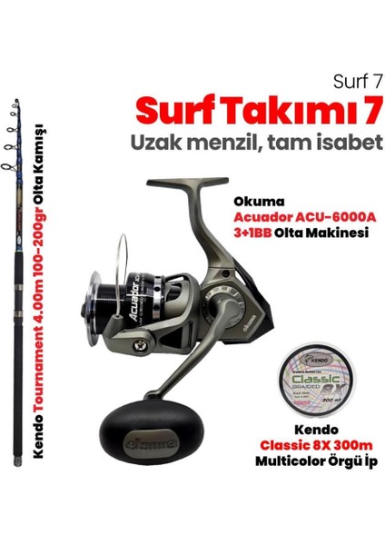 Torunament 400 Okuma Acuador 6000 Surf Takım 7