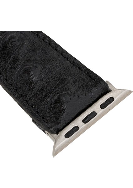 Apple Watch Uyumlu Deri Kordon 42-44-45MM De5 Siyah indirimleri