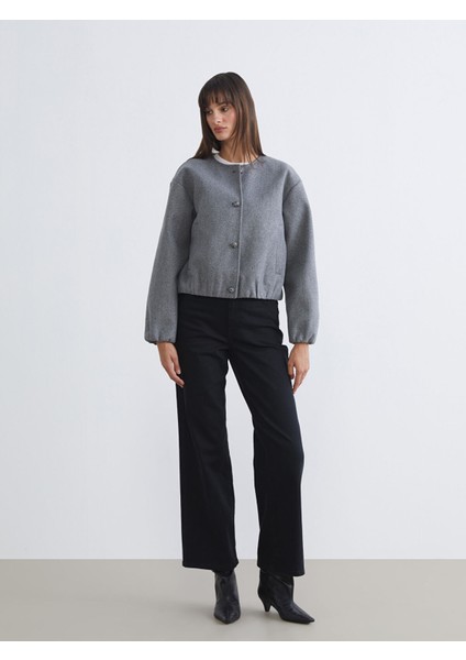 Yeni Sezon Beli Kemerli Wideleg Kadın Jean Pantolon