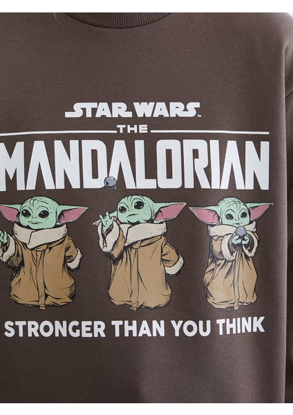 Yeni Sezon The Mandalorian Baskılı Kadın Kalın Sweatshirt modelleri