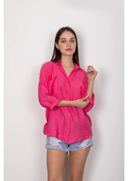 Yzlal Cepli Salaş Gömlek T1010 Fuşya (Beden: Xl) fırsatları