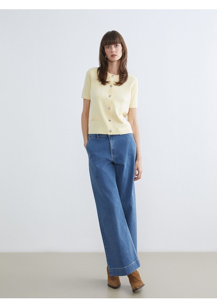 Yeni Sezon Wideleg Kadın Jean Pantolon