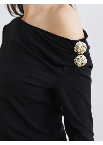 Yeni Sezon Kayık Yaka Büzgülü Bluz modelleri