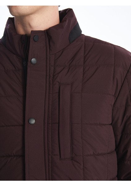 Yeni Sezon Standart Kalıp Dik Yaka Erkek Şişme Mont modelleri