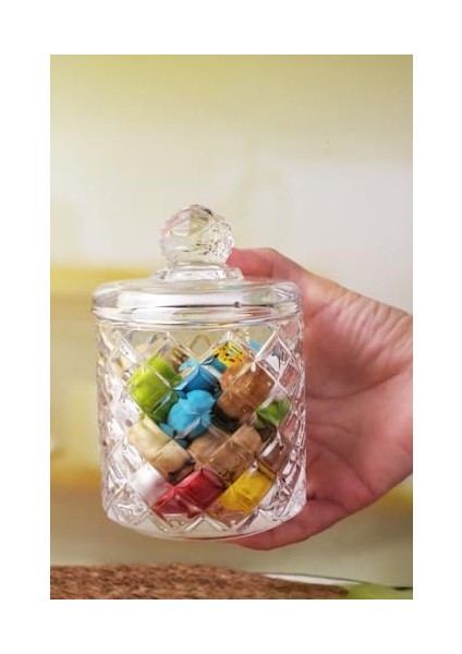 Lüx Büyük Cam Şekerlik & Cam, Kesme Cam Lüx Şekerlik 13CM*7.8CM - 06637 modelleri