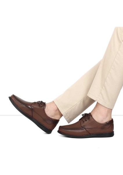 Erkek Taba Bağcıklı Deri Günlük Ayakkabı fiyatları