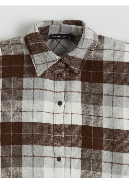 Yeni Sezon Ekose Oversize Kadın Gömlek fiyatları