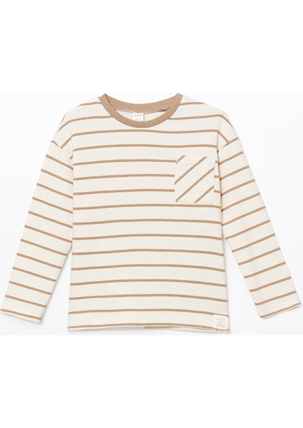 Yeni Sezon Bisiklet Yaka Çizgili Erkek Çocuk Tişört