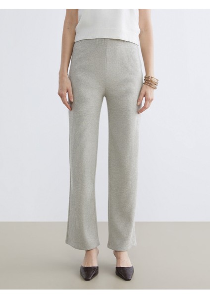 Yeni Sezon Beli Lastikli Geniş Paça Kadın Pantolon fiyatları